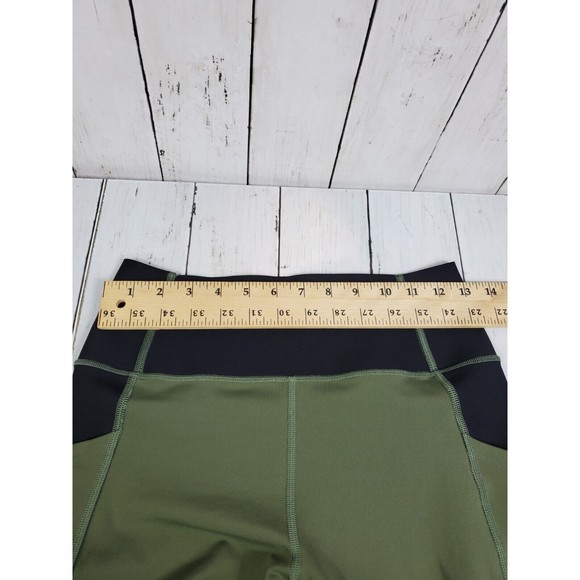 GapFit Sculpt Compression Leggings Womens M Olive Wide Comfort Waistband Gap - Picture 10 of 16